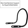 AllExtreme EXTBRBB Heavy Duty Bike Rear Seat Backrest Handle Support Compatible for BS3 and BS4 Model Bullet 350cc and 500cc (Black)