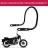 AllExtreme EXTBRBB Heavy Duty Bike Rear Seat Backrest Handle Support Compatible for BS3 and BS4 Model Bullet 350cc and 500cc (Black)