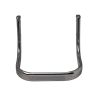 AllExtreme EXC3081 Heavy Metal Cushion Backrest Passenger Rear Seat Rest Support with Carrier Compatible for BS3 and BS4 Model Bullet 350cc and 500cce (Chrome)