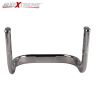 AllExtreme EXC3081 Heavy Metal Cushion Backrest Passenger Rear Seat Rest Support with Carrier Compatible for BS3 and BS4 Model Bullet 350cc and 500cce (Chrome)