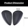 AllExtreme EXSRE29 Motorcycle Rubber Gas Tank Traction Side Pad Fuel Gas Knee Grip Decal Guard Protector Compatible for Bullet