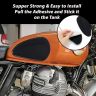 AllExtreme EXSRE29 Motorcycle Rubber Gas Tank Traction Side Pad Fuel Gas Knee Grip Decal Guard Protector Compatible for Bullet