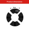 AllExtreme EXDR-030 Drum Brake Rubber Set Compatible with Bullet Classic Electra and Standard 350cc & 500cc Motorcycles (4 PCS)