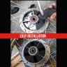 AllExtreme EXDR-030 Drum Brake Rubber Set Compatible with Bullet Classic Electra and Standard 350cc & 500cc Motorcycles (4 PCS)