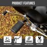 Allextreme Gear Pedal Lever Bike Accessory Heel Toe Gear Shifter Arms Durable Strength Lightweight for Motorcycle (Silver)