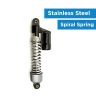 AllExtreme EXRSAB1 Rear Shocker Suspension Spring Adjustable Bike Shock Absorber for Bullet Motorcycle (Silver, 2 Pcs)