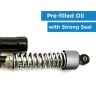 AllExtreme EXRSAB1 Rear Shocker Suspension Spring Adjustable Bike Shock Absorber for Bullet Motorcycle (Silver, 2 Pcs)