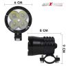 AllExtreme EXAF4LP1 4 LED CREE SMD Projector Auxiliary Fog Lamp Spot Flood Beam Worklight for Cars Motorcycle and Bikes (12W, White Light, 1 PC)