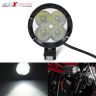 AllExtreme EXAF4LP1 4 LED CREE SMD Projector Auxiliary Fog Lamp Spot Flood Beam Worklight for Cars Motorcycle and Bikes (12W, White Light, 1 PC)