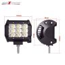 Allextreme EX9SFL1 9 LED Square Fog Light 4 Inches Waterproof Driving Spot Lamp with Adjustable Mounting Bracket for Cars Motorcycle and Bike (27W, White Light, 1 PC)