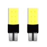 Allextreme EXT6SCW Universal T10 LED Parking Light 6 SMD Super Bright Chipset Silicone License Plate Dome Indicator Lamp Bulb for Car Bike and Motorcycle (3W, White, 2 PCS)