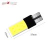 Allextreme EXT6SCW Universal T10 LED Parking Light 6 SMD Super Bright Chipset Silicone License Plate Dome Indicator Lamp Bulb for Car Bike and Motorcycle (3W, White, 2 PCS)
