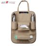 Allextreme PU Leather Car Auto Seat Back Multi Pocket Organizer Universal Backseat Travel Bag for Tissue Box, Bottle and Document Storage (Beige)