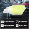 Allextreme FBG006 T10 Multipurpose LED Projector Light for Car Interior Exterior, Bike and Motorcycle (Set of 2)
