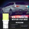 Allextreme FBG006 T10 Multipurpose LED Projector Light for Car Interior Exterior, Bike and Motorcycle (Set of 2)
