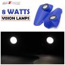 Allextreme LED Handguard 8 Watts Vision Light Lamp for ATV MX Off-Road Bright (Blue)