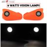 Allextreme LED Handguard 8 Watts Vision Light Lamp for ATV MX Off-Road Bright (Orange)