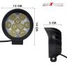 Allextreme EX9FNW1 9 LED Round Fog Light 3 Inches Waterproof Driving Spot Lamp with Mounting Bracket for Car, Motorcycle, SUV, ATV and Outdoor (27W, White Light, 1 PC)