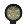 Allextreme EX9FNW1 9 LED Round Fog Light 3 Inches Waterproof Driving Spot Lamp with Mounting Bracket for Car, Motorcycle, SUV, ATV and Outdoor (27W, White Light, 1 PC)