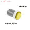 Allextreme EXBA9SY BA9S LED Parking Light Super Bright 5 SMD Car Interior License Plate for Car Bike and Motorcycle (5W, White, 2 PCS)