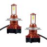 AllExtreme EXH4W2 Car LED H4 Headlight Conversion Kit Lamp Bulbs for Front Fog Headlamp for Cars and Bike (80W, Pack of 2)