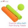 Allextreme EXFLD132 Lint Free and Streak Free Microfiber Cleaning Clothes Super Dust Absorbent Towel for Car Motorcycle Home and Kitchen (Multi Colored, 40 x 40 cm, 2 Pcs)