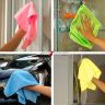 Allextreme EXFLD132 Lint Free and Streak Free Microfiber Cleaning Clothes Super Dust Absorbent Towel for Car Motorcycle Home and Kitchen (Multi Colored, 40 x 40 cm, 2 Pcs)