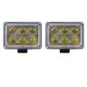 Allextreme EX6FO2P 6 LED Fog Light Bar Waterproof High Beam Off Road Driving Work Lamp for Motorcycle and Cars (18W, White Light, 2 PCS)