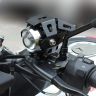 Allextreme EXU5FLB1 U5 CREE Aluminium Alloy LED Driving Fog Light for All Motorcycles, ATV and Bikes