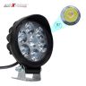 Allextreme EX7RF2P 7 LED 21W Round Fog Light for Motorcycle Car ATV Jeep 4x4 Tractor Off Road Waterproof Shockproof 3 Inch Lamp with Mounting - Pack of 2