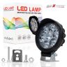 Allextreme EX7RF1P 6 LED Round Fog Light 3 inches Waterproof Flood Lamp with Adjustable Mounting Brackets for Motorcycle/Bike and Cars (10W, White Light, 1 PC)