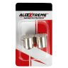 Allextreme BA9S Universal T10 LED Parking Light 22 SMD COB Chip 6000K Front and Back Indicator Light Super Bright for Car Bike and Motorcycle (Set of 4, Blue)