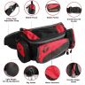 AllExtreme EXWBRB1 Waist Bag for Men-Women Multi Pocket Hiking Travel Pouch with Adjustable Strap Fanny Pack for Biking Cycling Traveling Camping