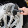 AllExtreme EXCTCB1 T-Type Car Tyre Cleaning Brush Scrubber with Antislip Handle Multi-Functional SUV Tire Wheel Rim Hub Washing Cleaner