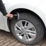 AllExtreme EXCTCB1 T-Type Car Tyre Cleaning Brush Scrubber with Antislip Handle Multi-Functional SUV Tire Wheel Rim Hub Washing Cleaner
