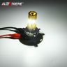 Allextreme EXH4MPL H4 Missile Projector LED Headlight Bulb for Motorcycle, Scooter, Car, Truck, ATV (9W, Golden, 2 PCS)
