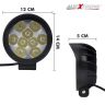 Allextreme EX-9WDL01 Off Road Driving Lamp with Switch 9 LED Round 3" Foglights for Motorcycles, Cars & Bikes (9W, White Light, 2 Pcs)