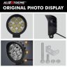 Allextreme EX-9WDL01 Off Road Driving Lamp with Switch 9 LED Round 3" Foglights for Motorcycles, Cars & Bikes (9W, White Light, 2 Pcs)