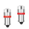 Allextreme EXBA9SW3 BA9S 2 PCS LED Parking Light 1 W Super Bright White 2 SMD Car Interior License Plate Wedge Dome Trunk Dashboard Bulb for Car Bike and Motorcycle (Red)