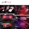 Allextreme EXBA9SW3 BA9S 2 PCS LED Parking Light 1 W Super Bright White 2 SMD Car Interior License Plate Wedge Dome Trunk Dashboard Bulb for Car Bike and Motorcycle (Red)