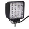 Allextreme EX4ISF1 48W 4 Inch Foglight 16 LED Square Pod Waterproof Flood Driving Lamp for Car Truck Jeep SUV ATV (Pack of 1, White)