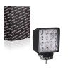 Allextreme EX4ISF1 48W 4 Inch Foglight 16 LED Square Pod Waterproof Flood Driving Lamp for Car Truck Jeep SUV ATV (Pack of 1, White)