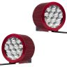Allextreme EX12FH2 12 LED Fog Light with Attached High Decibel Loud Sound Horn for Motorcycle and Cars (Random Colors, 2 PCS)