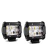 AllExtreme EX4IRW2 4 Inch 9D Reflector CREE LED Light Off-road Work Light External Headlight with Brackets for Truck Car ATV SUV Jeep Van (30W, White Light, 2 PCS)