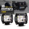 AllExtreme EX4IRW2 4 Inch 9D Reflector CREE LED Light Off-road Work Light External Headlight with Brackets for Truck Car ATV SUV Jeep Van (30W, White Light, 2 PCS)