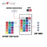 AllExtreme EX09LRC 4X 9 LED Multi-Colour RGB Car Interior Decorative Light Car Under Dash Interior Floor Strip Lightning Kit with Car Charger and Sounds Activated Wireless IR Remote Control (6W)