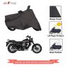 AllExtreme EXSBCB1 Universal Waterproof Motorcycle Bike Body Cover for All Weather Outdoor Sun Wind and Rain Protection (Extra Large, Black)