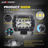 Allextreme EX4IF2P 18 LED Driving Fog Light Bar 4 inch Cube CREE Waterproof Pod Work Light for Bike Cars and Motorcycle (36W, White Light, 2 PC)