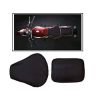 Allextreme Motorcycle Seat Cover PU Leather Anti Skid Split Water-Resistant Bike Cushion Compatible with All Motorcycles- (Black, Model-15)
