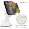 Allextreme EXCMM1W Universal Car Phone Mount Holder 360 Degree Windshield Dashboard Mobile Phone Cradle with Suction Cup for GPS and Smartphones (White)